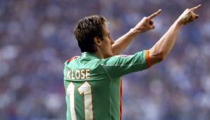 Saison 2005/06, Miroslav Klose (Werder Bremen): 25 Tore - Torschützenkönig.