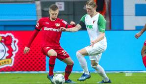 Bayer Leverkusen und der FC Augsburg begegnen sich am 5. Spieltag.