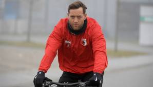 Julian Schiebel (31) hat unter Trainer Heiko Herrlich keine Zukunft mehr beim FC Augsburg.