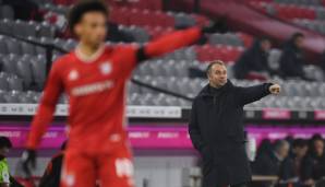 Bayern-Trainer Hansi Flick beim 3:3 gegen RB Leipzig.