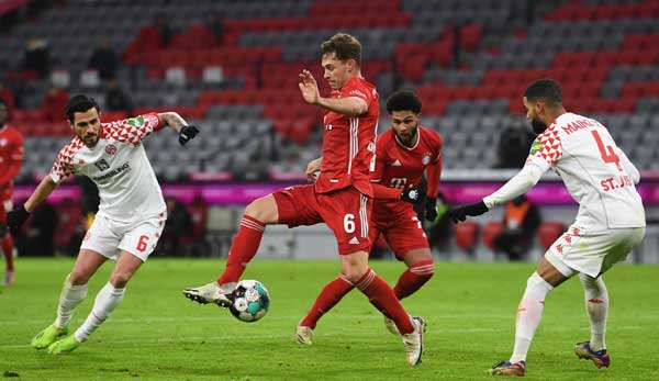 Die Bayern holten sich am 14. Spieltag gegen Mainz 05 trotz 0:2-Rückstand noch den 5:2 Sieg.