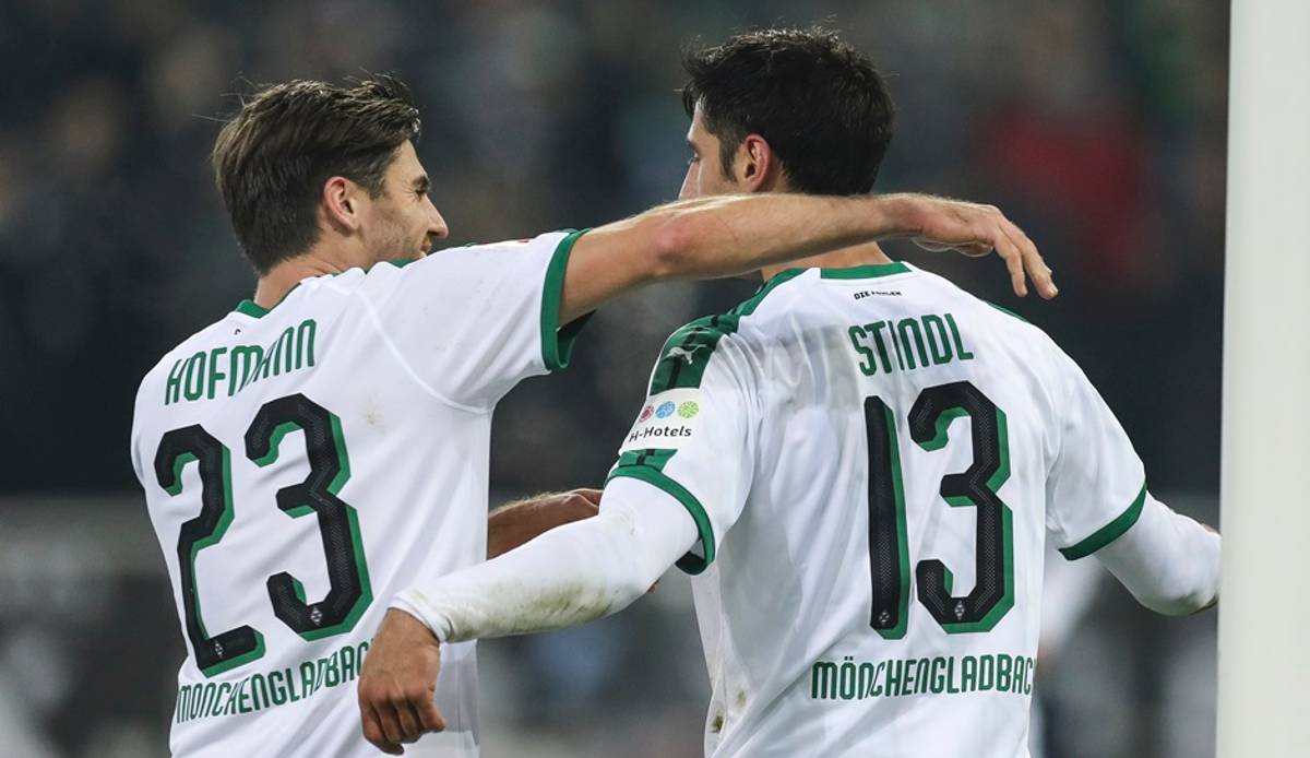 Stindl und Hofmann wollen heute drei Punkte gegen Werder holen.