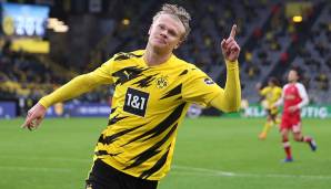 PLATZ 1: ERLING HAALAND - 25 Tore in 25 BL-Spielen für Borussia Dortmund.