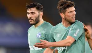 Sead Kolasinac und Klaas-Jan Huntelaar (v.l.) sollen als Identifikationsfiguren mit Schalke in die 2. Liga gehen.