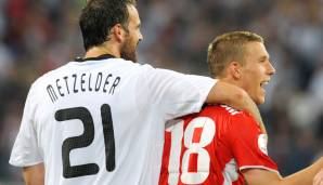 Christoph Metzelder und Lukas Podolski spielten von 2004 bis 2008 gemeinsam für die deutsche Nationalmannschaft.