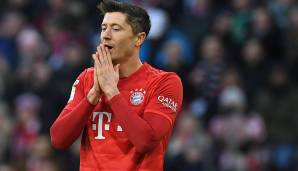 Platz 5: ROBERT LEWANDOWSKI (FC Bayern) - 15 Auswärtstore in der Saison 2019/20