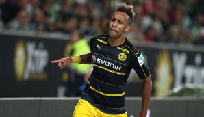 Platz 5: PIERRE-EMERICK AUBAMEYANG Borussia Dortmund) - 15 Auswärtstore in der Saison 2016/17