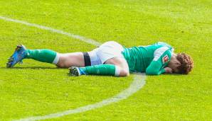Werder Bremens Joshua Sargent nach dem Abstieg.