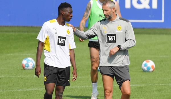 Abdoulaye Kamara reiste bereits zum BVB-Trainingslager nach Bad Ragaz, um sich mit dem Team vertraut zu machen.