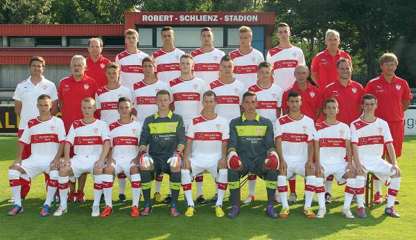 Philipp Förster (middle row, 5th from right) played with Timo Werner (top row, 2nd from left) and Joshua Kimmich (bottom row, 1st from left) at VfB Stuttgart up to the A-youth level.