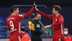 PLATZ 14: Robert Lewandowski (16/1), Thomas Müller (4/13) – je 37,8 Prozent der 45 Tore des FC Bayern. Neben Lewandowskis Toren sind also Müllers Vorlagen genauso wichtig für den Rekordmeister.