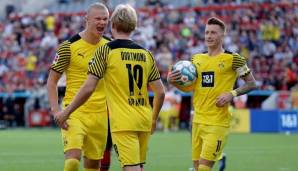 Borussia Dortmund gewann das Spiel in der Hinrunde gegen Bayer Leverkusen mit 4:3.