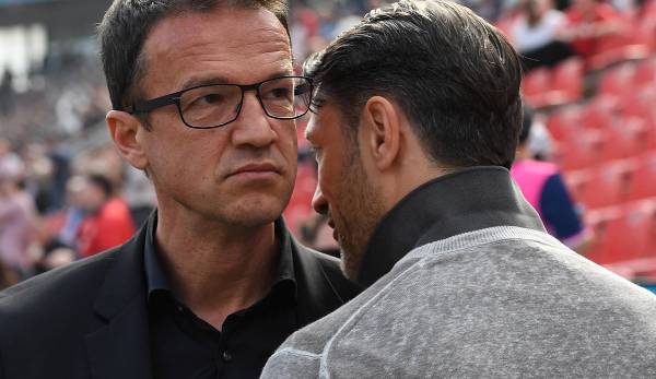 Szene aus der Saison 2017/2018: Manager Fredi Bobicf (l.) und Trainer Niko Kovac gemeinsam bei Eintracht Frankfurt.
