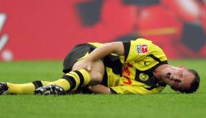 Der Stürmer gilt als der größte Pechvogel in Dortmund. In seinem zweiten Spiel zog er sich nur vier Minuten nach seiner Einwechslung einen Kreuzbandriss zu. Erst am letzten Spieltag feierte er sein Comeback. Sein Vertrag wurde aber nicht verlängert.