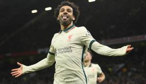 Platz 6: MOHAMED SALAH (FC Liverpool) – 107,8 Millionen Euro Marktwert