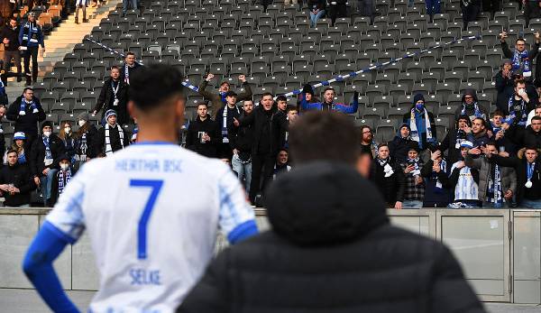 Die Hertha-Fans skandierten: "Absteiger, Absteiger!"