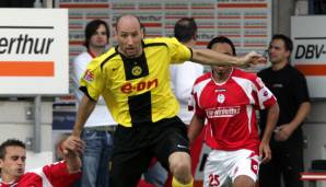 Platz 15: Jan Koller (Borussia Dortmund, 1.FC Nürnberg) - 61 Tore in 152 Spielen.