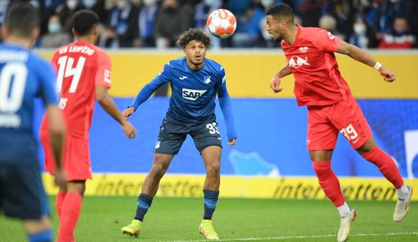 In der Hinrunde gewann Hoffenheim (blau) gegen Leipzig mit 2:0.