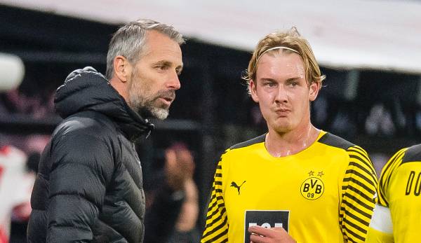 Julian Brandt (r.) und Marco Rose wollen mit dem BVB in der kommenden Saison angreifen