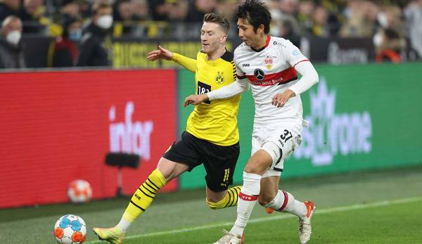 Borussia Dortmund beat VfB Stuttgart 2-1 in the first half of the season.