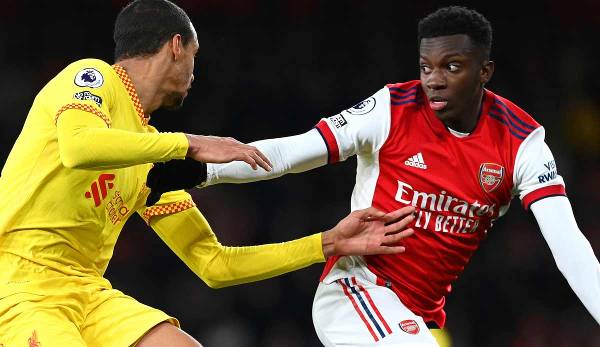 Der Vertrag von Eddie Nketiah beim FC Arsenal läuft im Sommer aus.