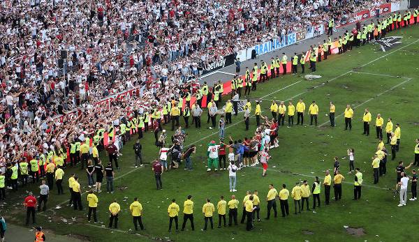 Pure emotions after staying up at VfB Stuttgart.