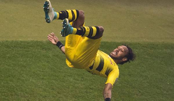 Karim Adeyemi's role model Pierre-Emerick Aubameyang was known at BVB for the somersault celebration.