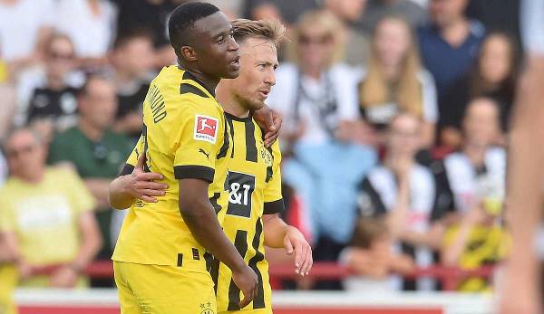 Youssoufa Moukoko scored twice for BVB in the friendly against SC Verl.