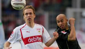 ANDREAS HINKEL: Der Rechtsverteidiger kam schon mit zehn Jahren zum VfB und war Anfang der 2000er Teil der "Jungen Wilden", die unter Felix Magath 2003 Vizemeister wurden. Avancierte zum Nationalspieler, lief insgesamt 21-mal für Deutschland auf.