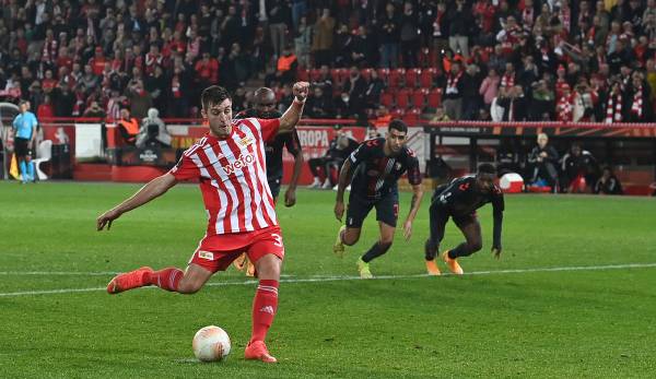 Robin Knoche scored the important winning goal against Sporting Braga on Thursday from the point.
