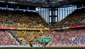 1. Platz: Borussia Dortmund - durchschnittlich 6.625 Gästefans