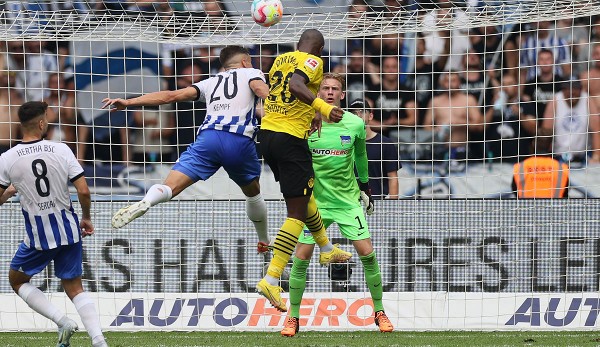 Anthony Modeste headed Dortmund to victory in the first half of the season.