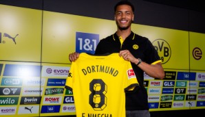 Felix Nmecha ist Dortmunds jüngste Neuverpflichtung. Der 22-Jährige soll die Lücke füllen, die Jude Bellingham hinterlassen hat.