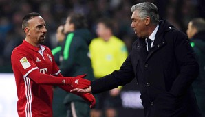 Carlo Ancelotti kann bald wieder auf Franck Ribery zurückgreifen
