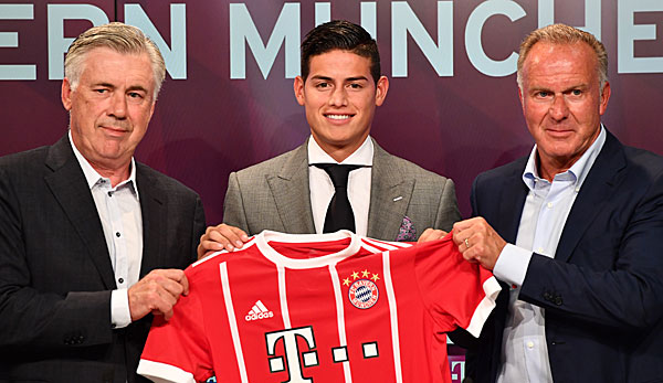 James Rodriguez verstärkt die Offensivabteilung des FC Bayern