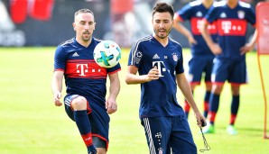 Franck Ribery stellte sein feines Ballgefühl unter Beweis, der Co zeigte sich beeindruckt