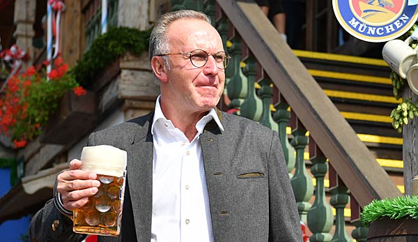 Karl-Heinz Rummenigge ist zufrieden mit der Situation des FC Bayern München