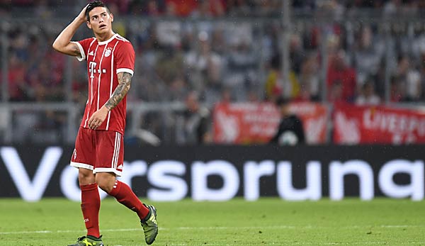 Nach fünf Einsätzen für den FC Bayern soll James schon wieder an einen Abschied aus München denken