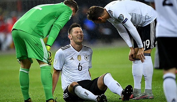 Niklas Süle musste im Länderspiel gegen Aserbaidschan angeschlagen ausgewechselt werden