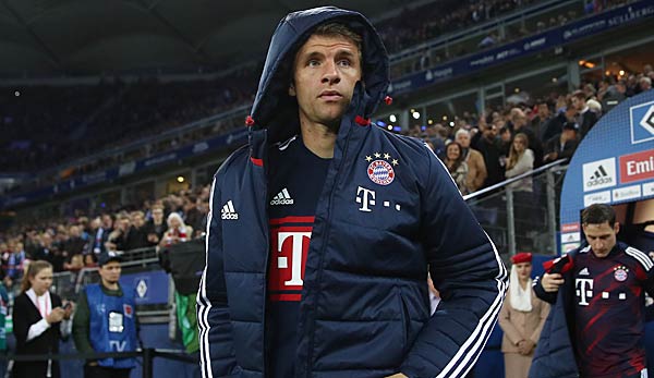 Thomas Müller musste gegen den HSV vorzeitig ausgewechselt werden
