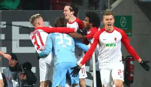 Platz 8: FC Augsburg (4 S, 4 U, 4 N) - 16 Punkte.