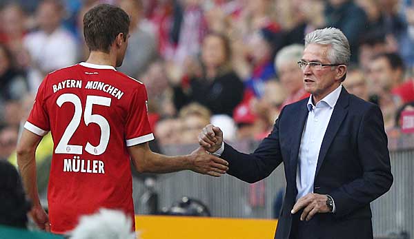 Bayerns Trainer Jupp Heynckes hat Thomas Müller in höchsten Tönen gelobt.