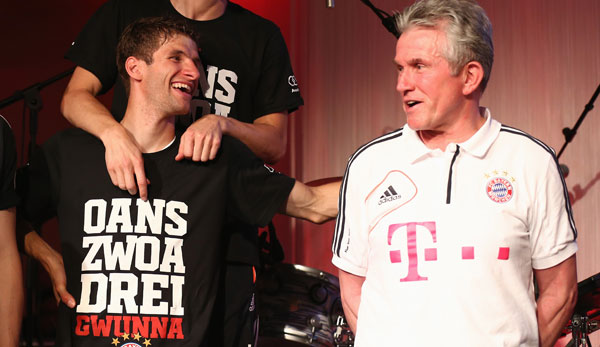 Thomas Müller ist begeistert von der Zusammenarbeit mit Jupp Heynckes.
