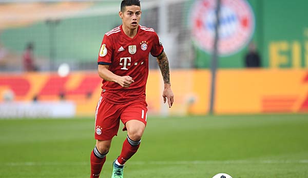 James steht auf Leihbasis bis 2019 beim FC Bayern unter Vertrag.