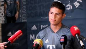 James Rodriguez möchte mit dem FC Bayern München die Champions League gewinnen.