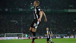 Borussia Mönchengladbach am 25.11.2017 mit 2:1. Torschützen: Thorgan Hazard, Matthias Ginter.