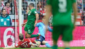 FC Augsburg am 09.05.2015 mit 1:0. Torschütze: Raul Bobadilla.