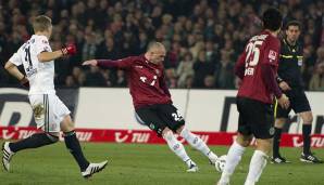 Hannover 96 am 23.10.2011 mit 2:1. Torschützen: Christian Pander, Mohammed Abdellaoue.
