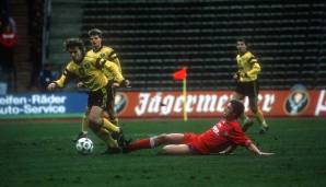 Dynamo Dresden am 15.02.1992 mit 2:1. Torschützen: Heiko Scholz, Dirk Zander.