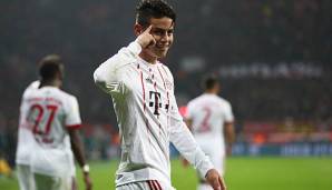 Im letzten Bundesligaspiel knipste James für die Bayern.